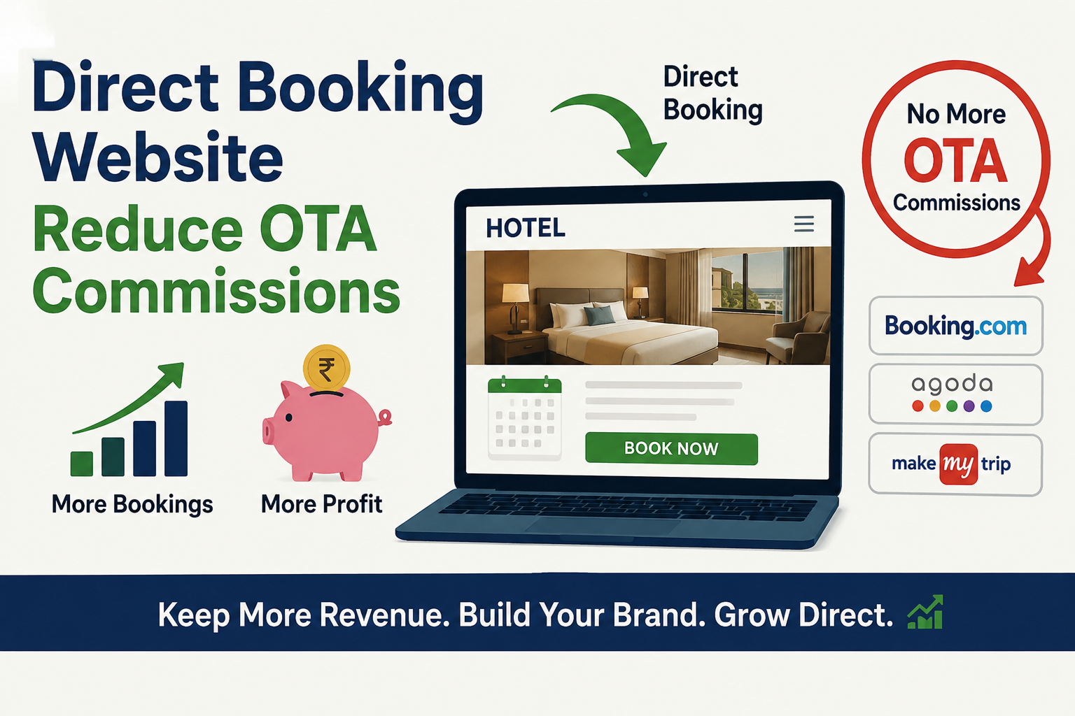 How Direct Booking Websites Reduce OTA Commissions and Increase Hotel Profits